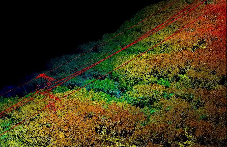 AS-100多平台激光雷达点云数据,激光雷达电力巡线中的高精度点云数据展示